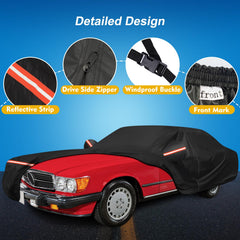 QUNSUNUS Mercedes SL cover side view shields the sides from sun