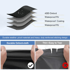 Quunsunus windproof straps secure the cover on a windy day