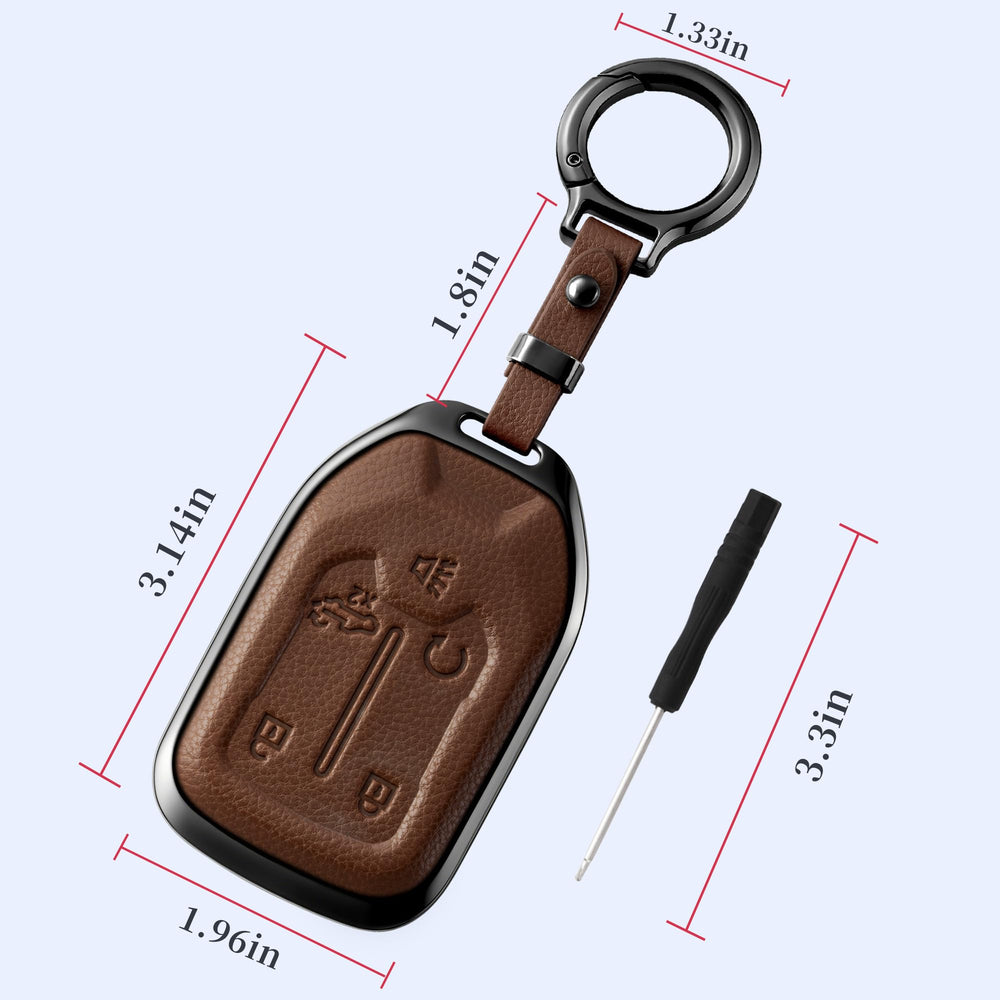 Qunzes brown fob cover featuring sleek design to complement interiors