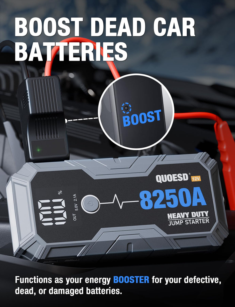 QUOESD 8250A 60W USB-C PD charging ports powering devices