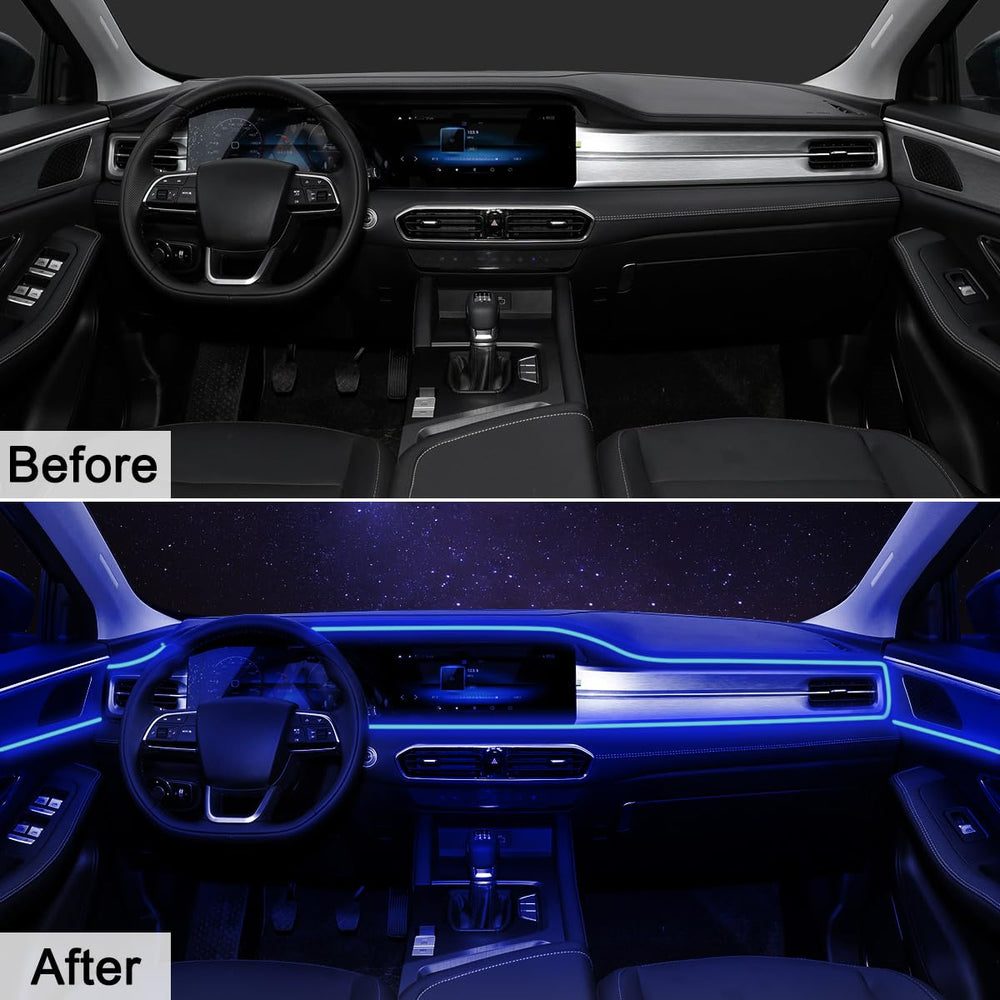 QVEVDACAR bendable fiber optic tubes adapt to curved car interiors.