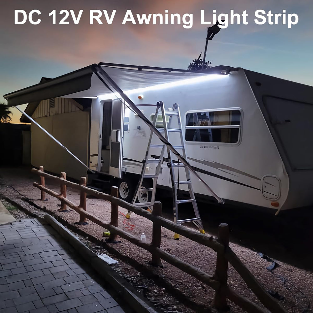 QVEVDACAR RV Awning Light Strip is cuttable for a precise awning fit