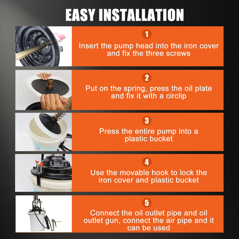 QVIKPMU bucket-mount bracket provides stable mounting.