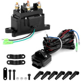 QWORK 12V 250A winch solenoid relay for ATV/UTV setups.
