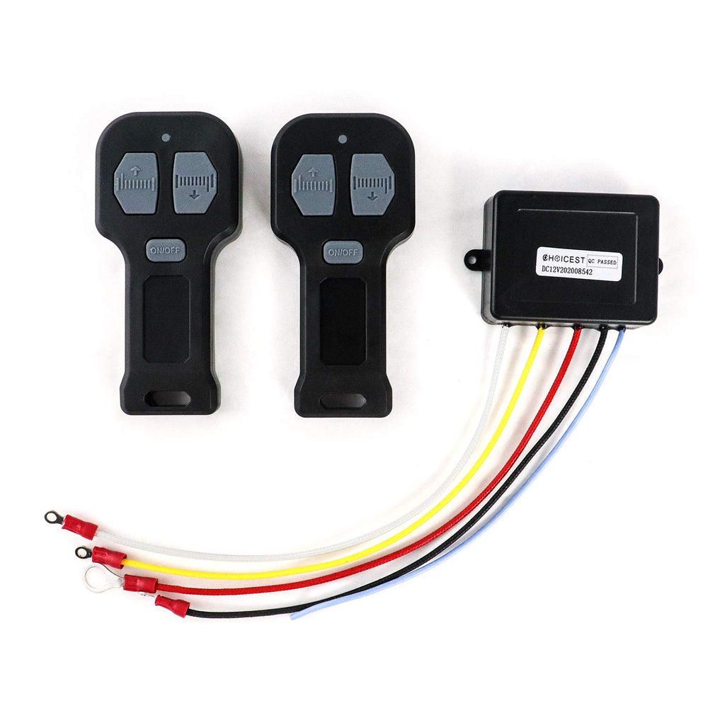 QWORK 12V wireless winch remote for secure vehicle recovery and control