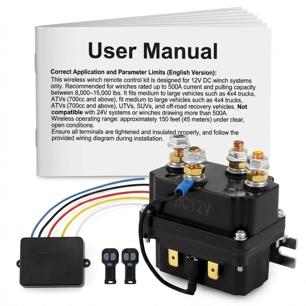 QWORK 150 feet range indicator represents long-range wireless control.