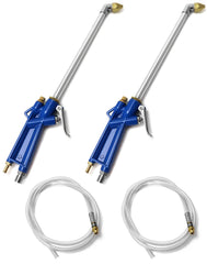 QWORK 2-set air blow gun shown for precise engine cleaning