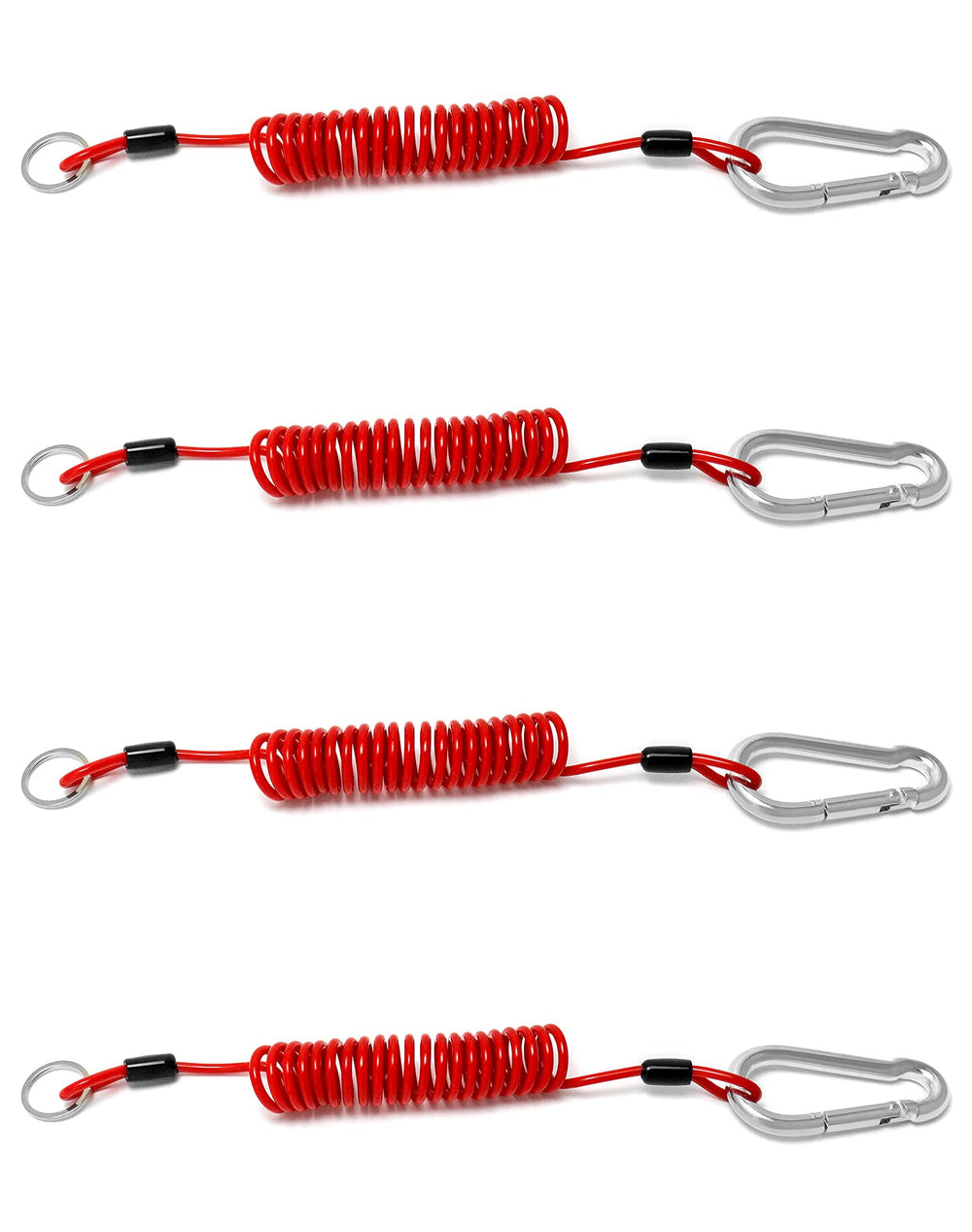 QWORK 4-pack 6ft towing cable ideal for RV and trailer emergencies.