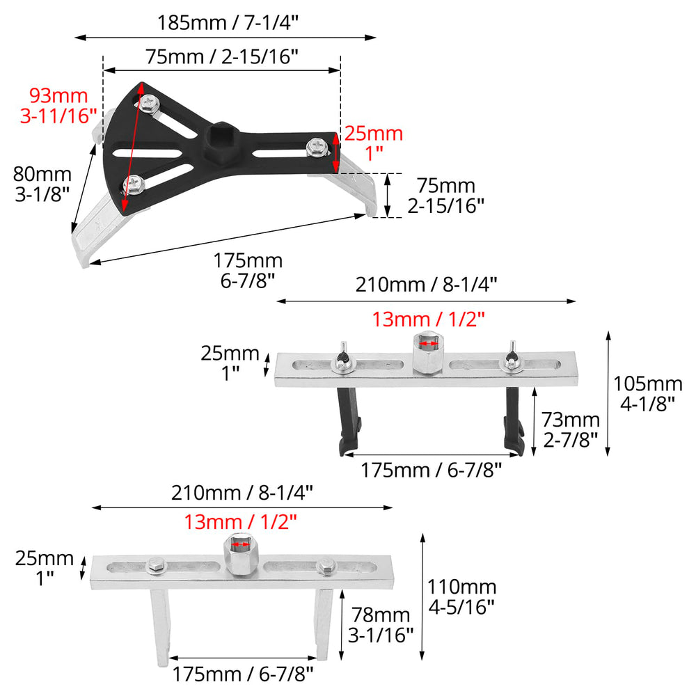 QWORK anti-slip curved foot design enhances grip during operation