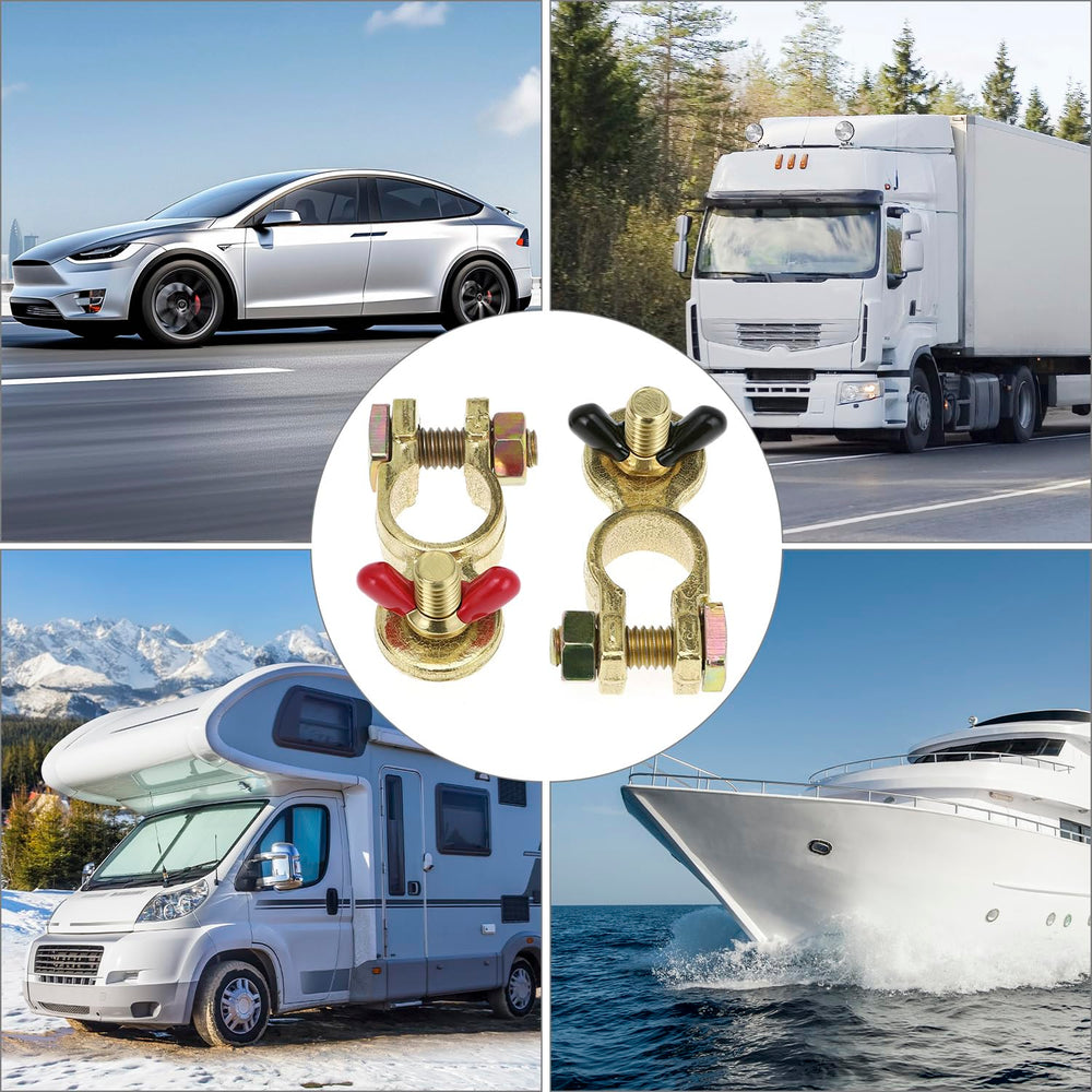 Durable QWORK brass top-post terminals built to withstand harsh marine conditions.