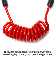 QWORK Breakaway Cable anti-corrosion wire designed for outdoor trailer use.