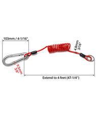 QWORK Breakaway Cable in an RV trailer setup ready for towing safety.