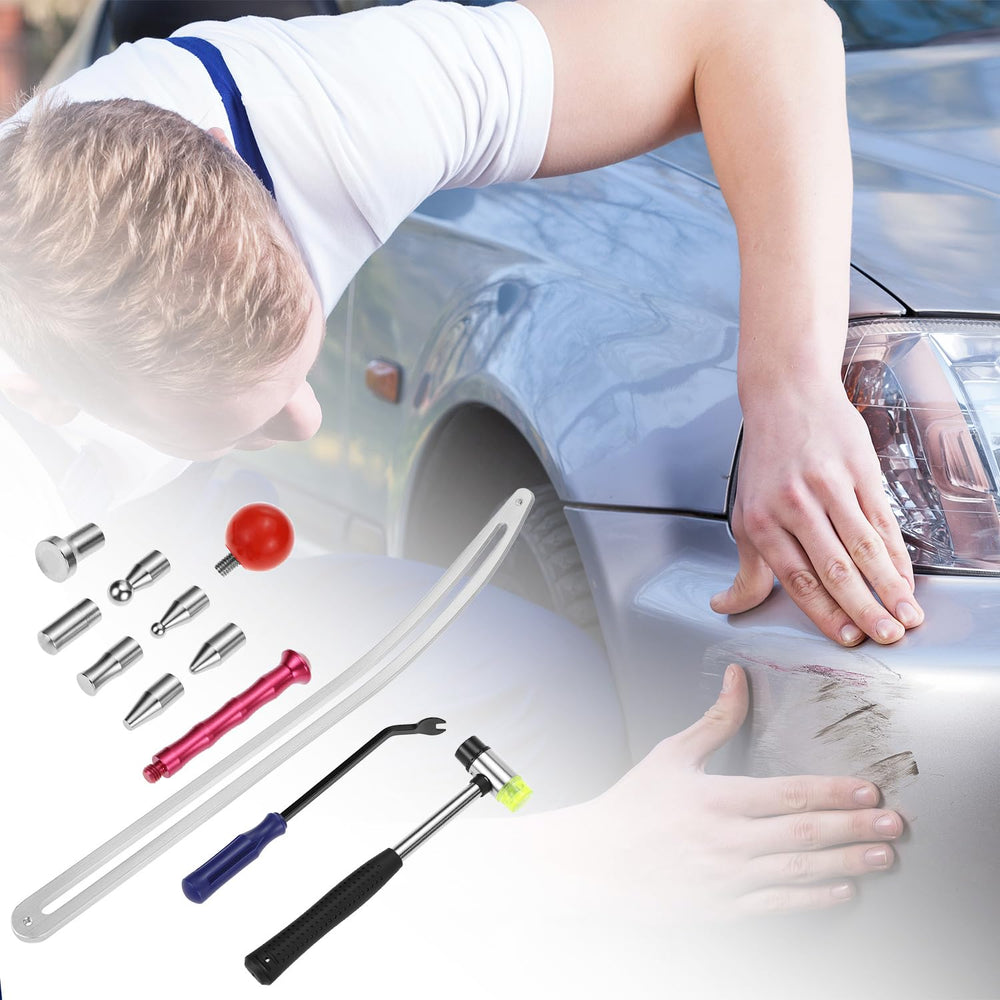 QWORK compact dent repair kit supporting versatile DIY options