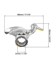 Efficient mounting on smooth surfaces with sturdy tooling.
