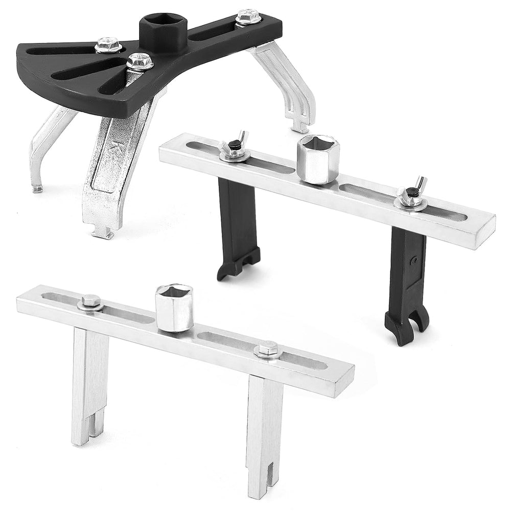 QWORK fuel pump removal tool set shown for durable, corrosion resistant performance in maintenance tasks
