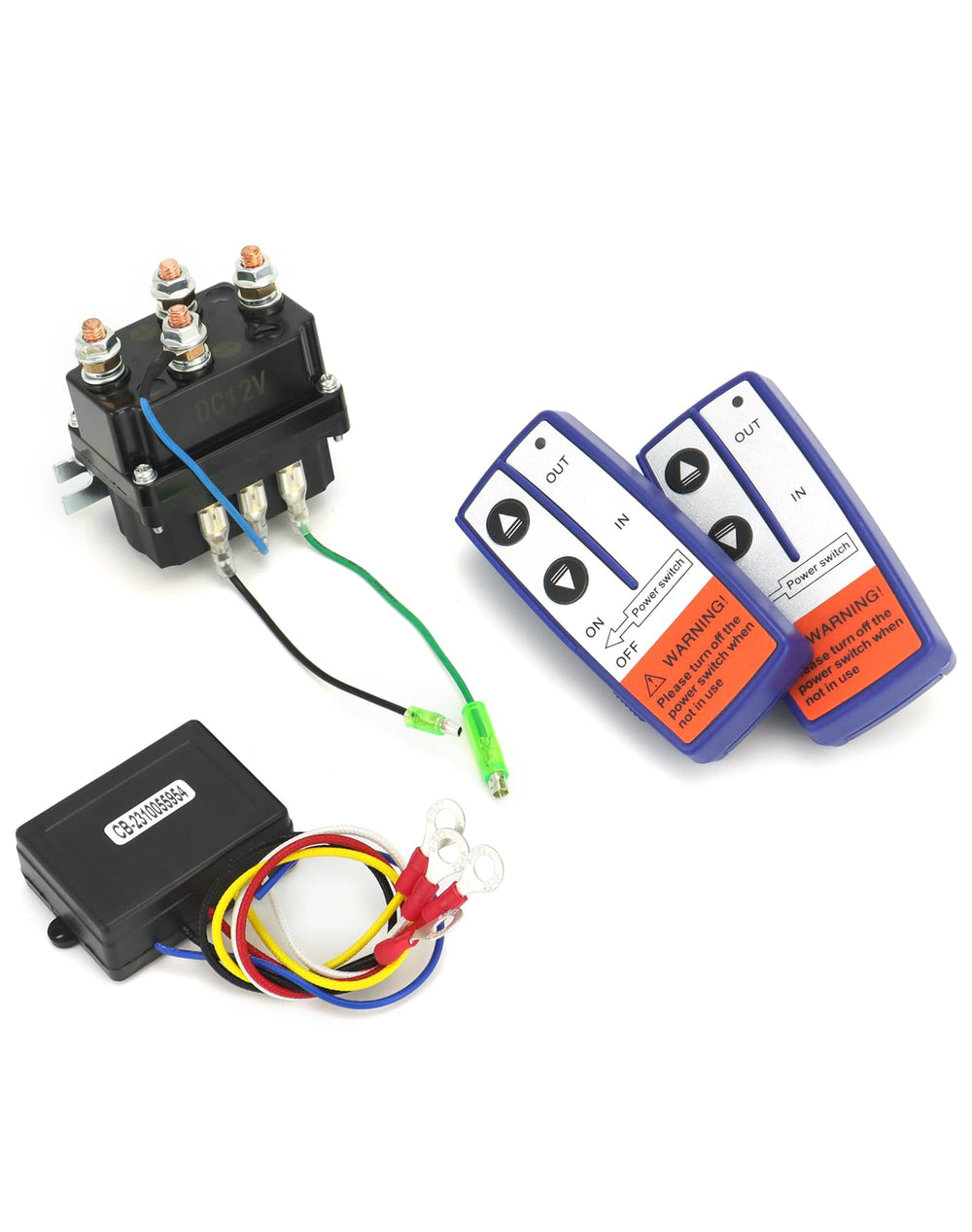 QWORK heavy-duty 250A solenoid and two remotes enable strong pulls