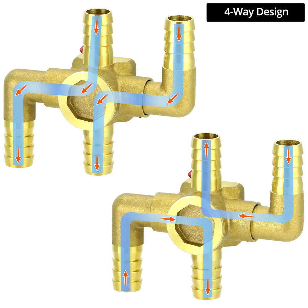 QWORK valve supports leak-proof connections when used with clamps.
