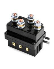 QWORK solenoid relay front view for rugged winch power control