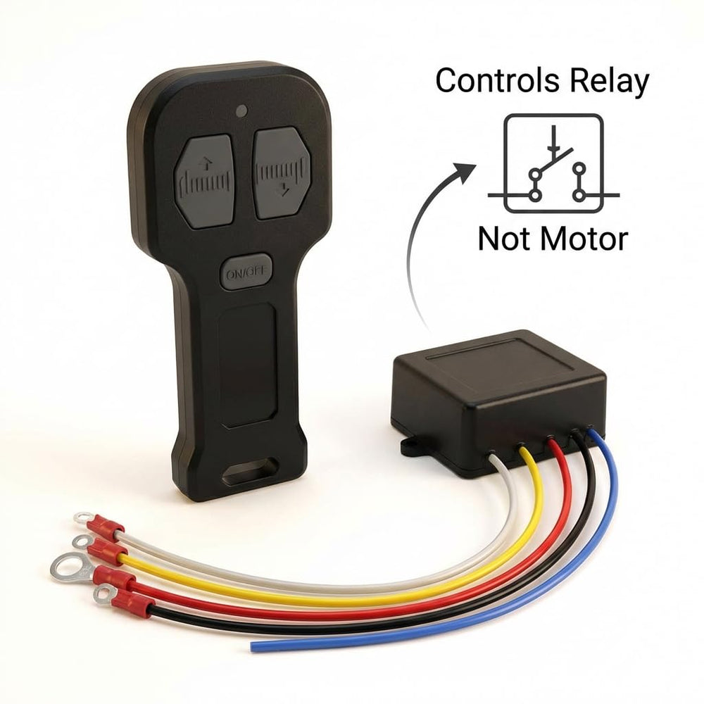 Two transmitters for winch provide flexible control and quick pairing