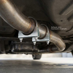 QWORK weld-free installation for quick, accurate exhaust securing