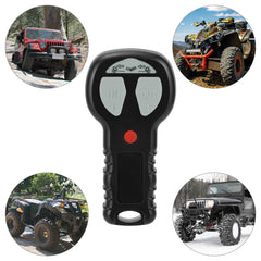 QWORK winch mounted on a truck with wireless control.