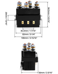 QWORK winch relay with two signal pins for forward/reverse control