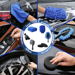Qydipclin 23Pcs wash mitt for gentle surface care