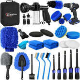 Qydipclin 35-piece car detailing kit ready for full interior and exterior detailing.