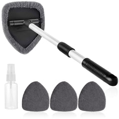 Durable aluminum handle designed for inside and outside cleaning