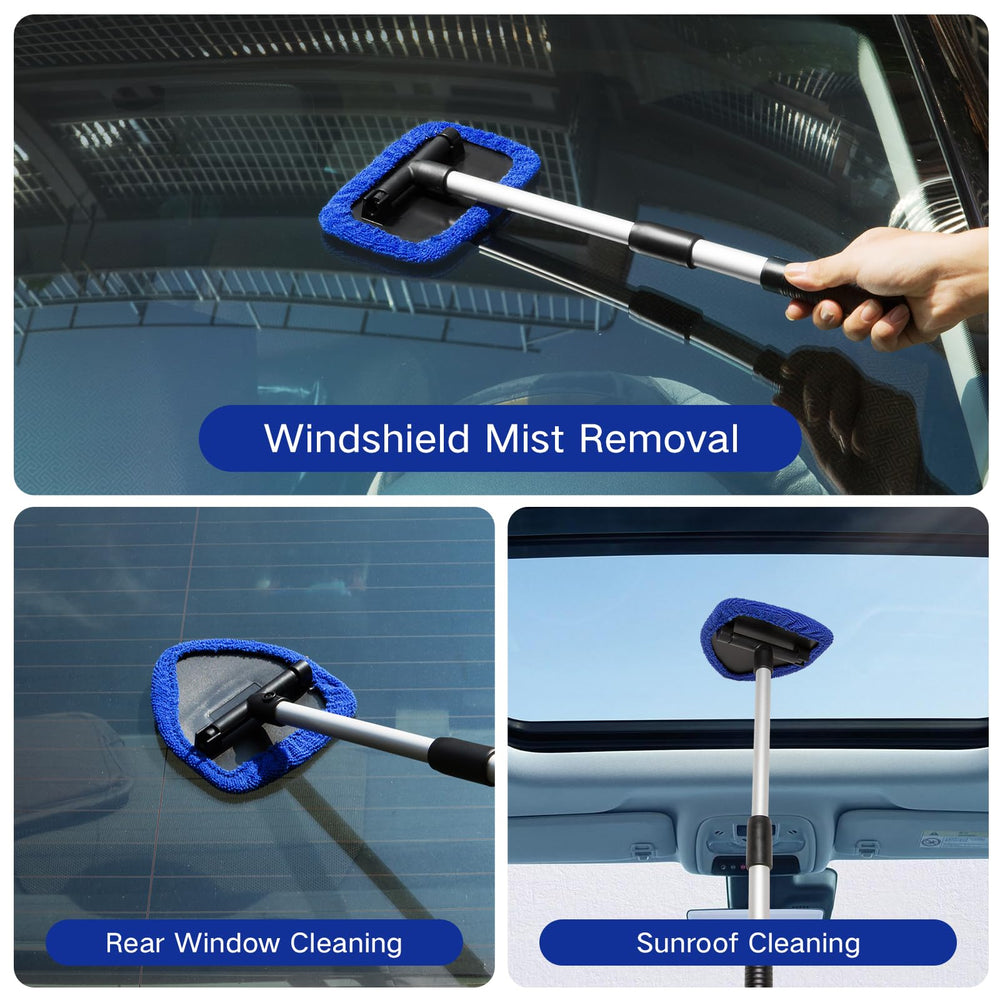 Qydipclin extendable handle reaching hard-to-clean areas on windshields