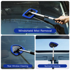 Qydipclin extendable handle reaching hard-to-clean areas on windshields
