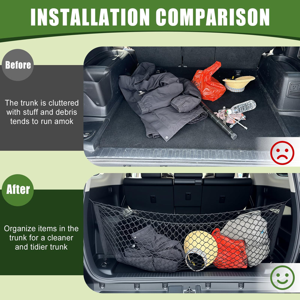 Qyebbk anti-slip mesh keeps cargo fixed during drives and turns
