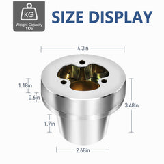 QYMOPAY 3-Hole Steering Wheel Adapter side profile highlighting compact mounting stability