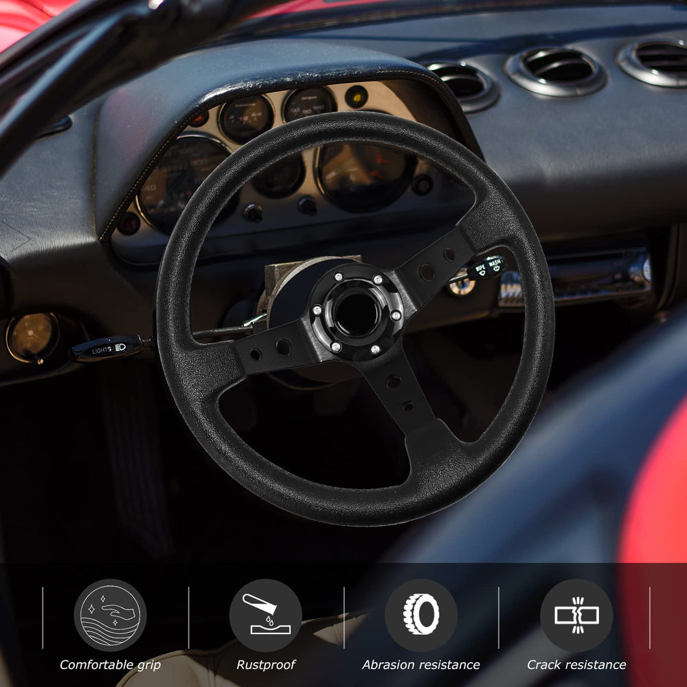 QYMOPAY palm-arc ergonomic design offering natural hand fit and steering feel.