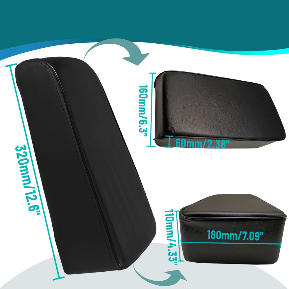 QYMOTO 12inch mini bike seat side profile with reinforced stitching.