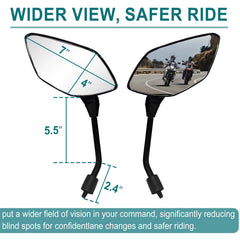 QYMOTO convex mirror offers distortion-free clarity and wider field of view.