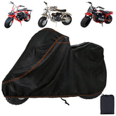 QYMOTO CT200U mini bike cover front view showing full coverage for protection