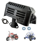 QYMOTO exhaust muffler deflector on Coleman CT200U improves exhaust flow and noise reduction