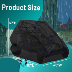 QYMOTO go kart cover compatible models list helps identify fit.