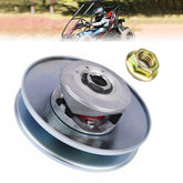 QYMOTO KT196 clutch pulley with 16mm bore, side view, boosts reliable starts on Coleman minibikes