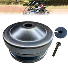 QYMOTO KT196 driver pulley with 3-4in bore for smooth torque transfer on Coleman go-karts.