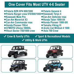 QYMOTO windproof straps secure the cover against strong winds