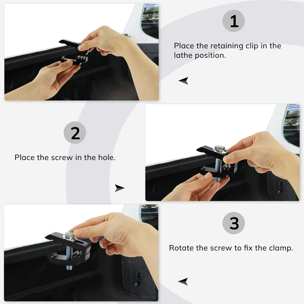 QYMOPAY six-pack black mounting clamps for truck accessory