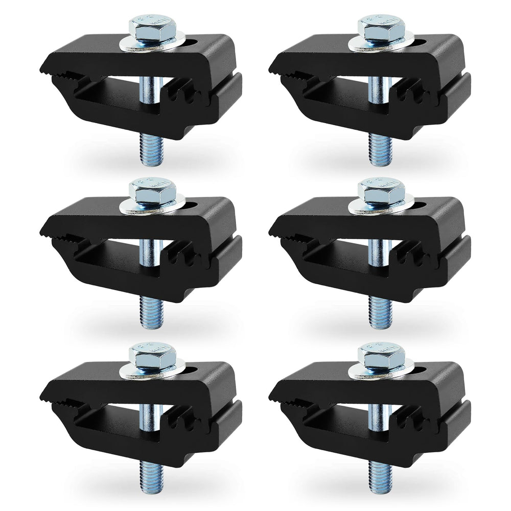 QYMOPAY aluminum mounting clamps side view show durable truck bed mounting