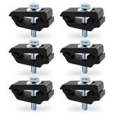 QYMOPAY aluminum mounting clamps side view show durable truck bed mounting