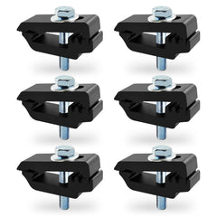 QYMOPAY aluminum mounting clamps side view show durable truck bed mounting