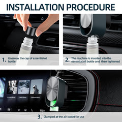 QZD ultrasonic diffuser with 3 spray modes for customized driving aromas.