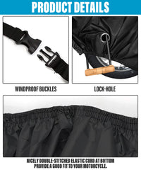 Qziulr Zlirfy windscreen buckle keeps the cover snug on windy days.