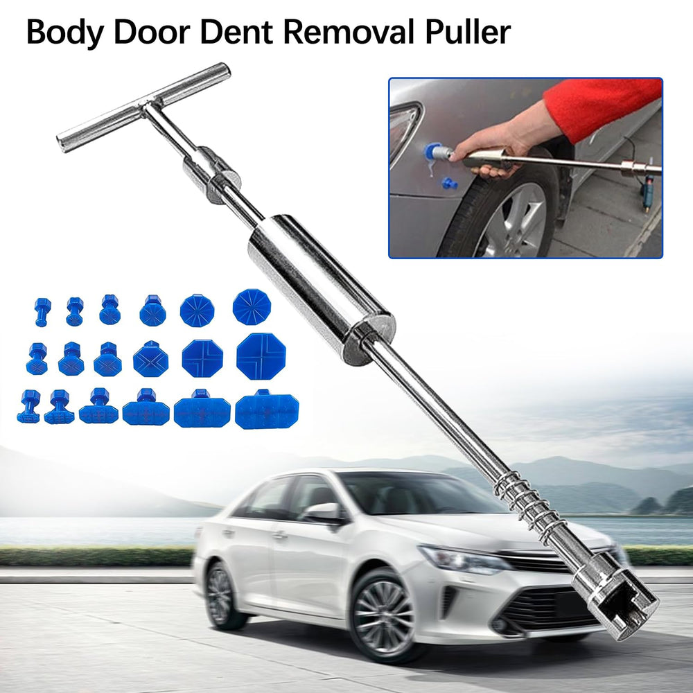 QZQUFJ car dent puller kit yellow spatulas for glue cleanup and surface prep