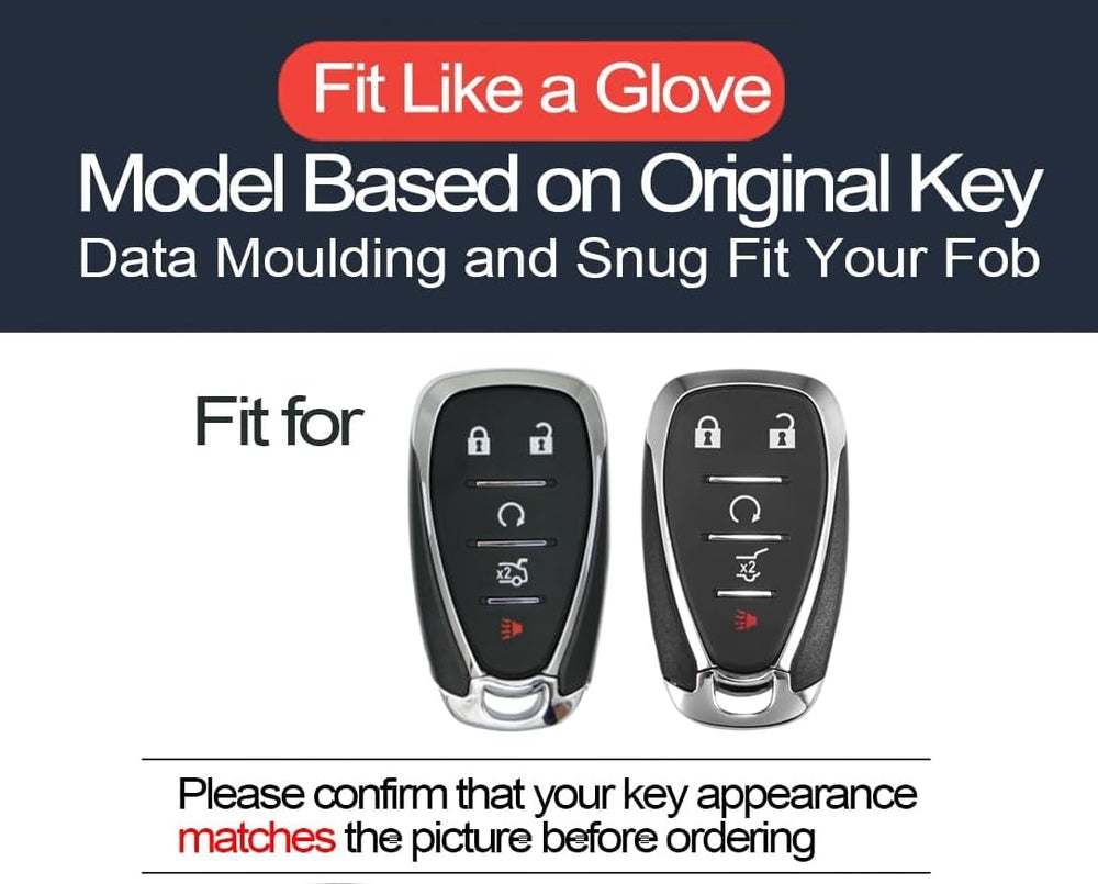 QZXIAOGU RS emblem key fob cover for Trailblazer protects buttons during daily use.